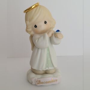 Vintage Precious Moments 90s December Birth Month Gift Collectible Figurine